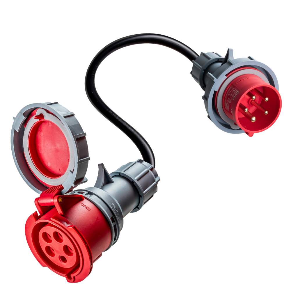 16A 5-polig auf 32A 5-polig CEE-Adapter