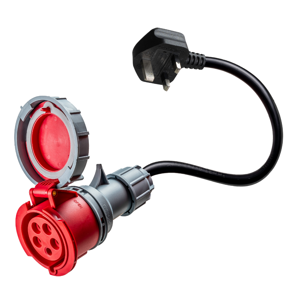 32A 5-poliges CEE-Kommando auf Typ G für UK-Adapter