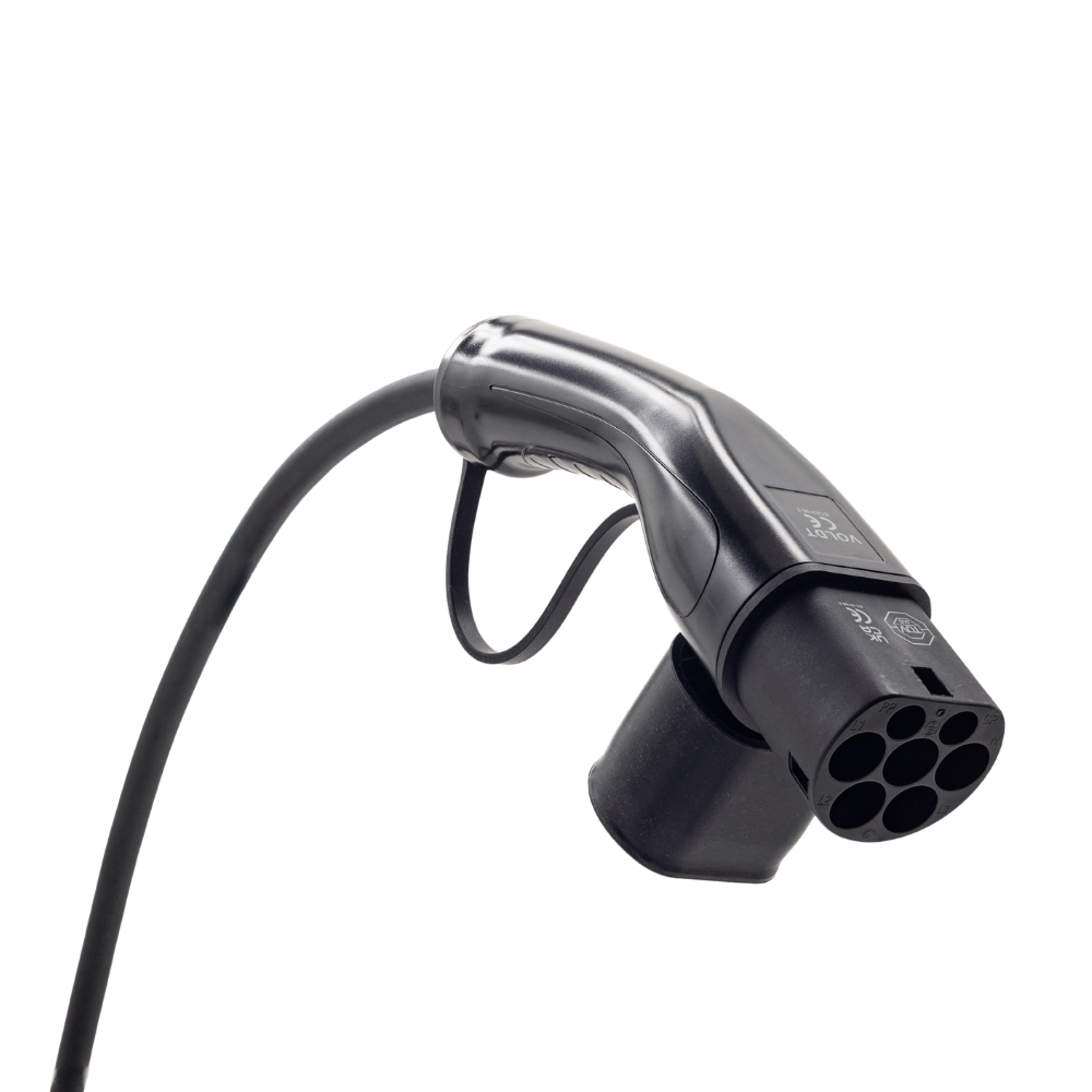 Adapterkabel Typ 2 (Ladestationsseite) auf 16A 3-polige blaue CEE-Buchse