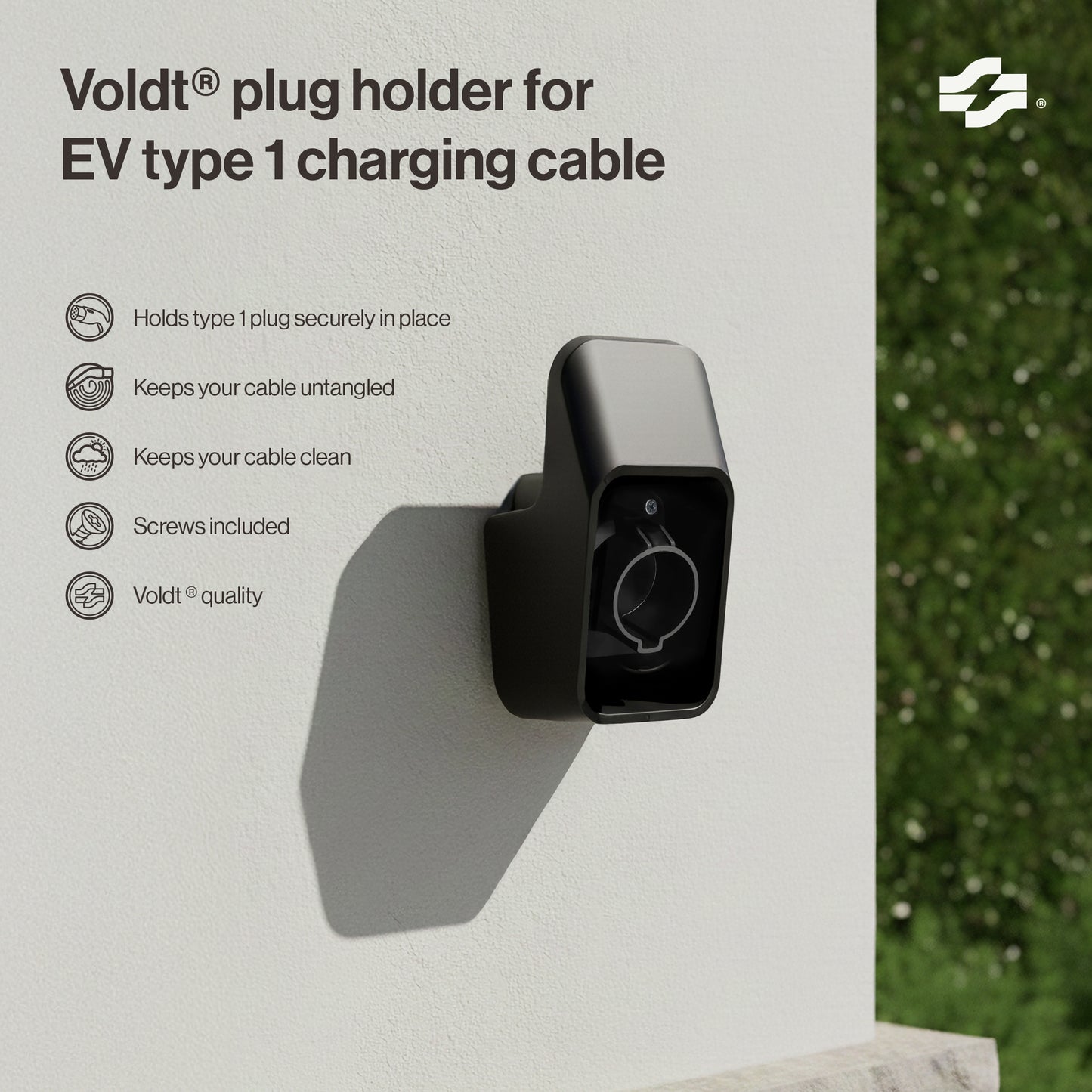 Steckerhalter für EV Typ 1-Ladekabel