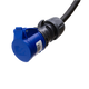 Adapterkabel Typ 2 (Ladestationsseite) auf 16A 3-polige blaue CEE-Buchse