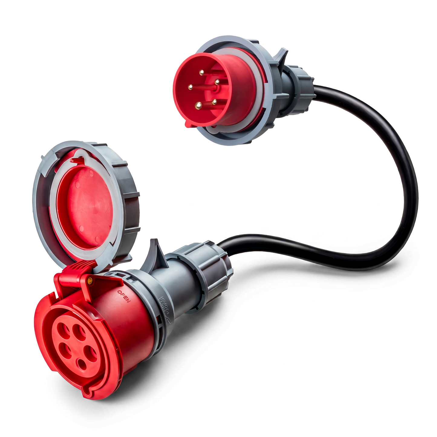 32A 5-polig CEE auf 16A 5-polig CEE Adapter