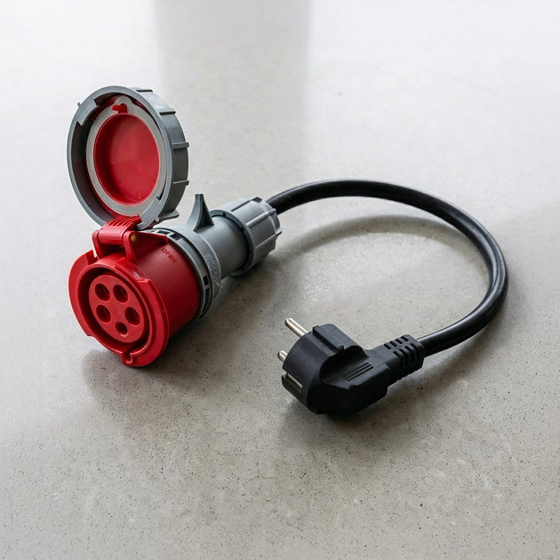 16A 5-polig auf Schuko-Adapter