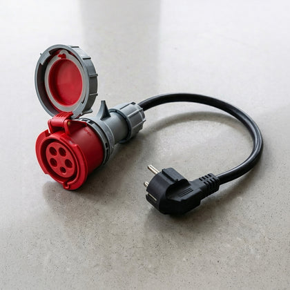 32A 5-poliges CEE auf Schuko Adapter