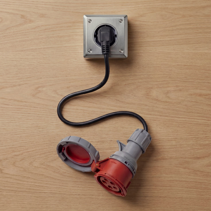 32A 5-poliges CEE auf Schuko Adapter