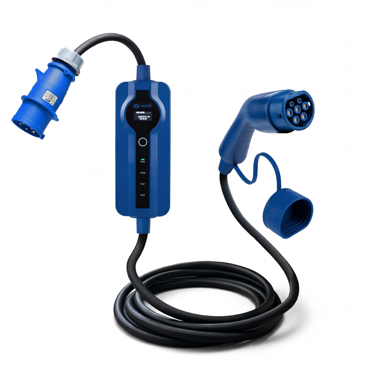 Voldt® CEE Ladekabel Typ 2 | 1 phasig | 8A - 32A | 7.4kW  + APP