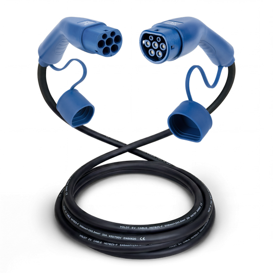 Typ 2 | 1 Phase | 32A | 7,4 kW Ladekabel